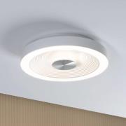Paulmann LED-taklampa Volea, vit/silver Ø 32 cm IP44 dim