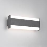 Trio Lighting LED-utomhusvägglampa DAWSON, 30 cm, antracit IP54 CCT up...