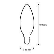 Segula LED Fire Flame Line E27 0,2W röd ljus 1800K dekoration