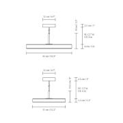 UMAGE LED-hänglampa Asteria Plus Mini, svart, Ø 31 cm CCT