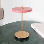 UMAGE LED-batteridriven bordslampa Asteria Move, rosé/mässing, 31 cm