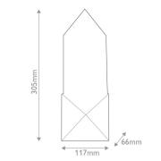 Quintiesse LED-vägglampa CAESAR, brons, höjd 31 cm, metall/alabaster