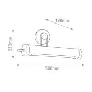 Quintiesse Vägglampa WYNWOOD, antikmässing, bredd 51 cm, metall, 2 x E...