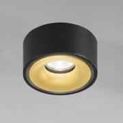 Egger Licht EGG DLS LED-spot Clippo EP, svart-guld, 2 700 K