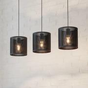 EGLO Manby hänglampa, längd 90 cm, svart, 3 lampor, stål