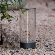 Konstsmide LED-batteridriven bordslampa Edison, höjd 32 cm, grå/klar, ...