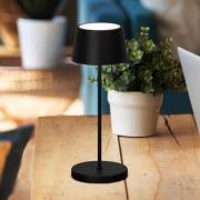 FH Lighting LED-batteridriven bordslampa Asena Pro sandsvart, 30 cm me...