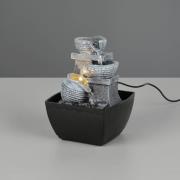 Reality Leuchten LED-bordslampa Luma, brun, höjd 18 cm, konstharts, US...