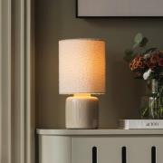 Globen Lighting bordslampa Florian, vit/beige, höjd 39 cm