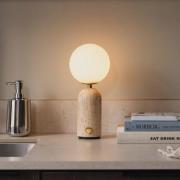 Globen Lighting Torrano bordslampa med batteri, travertinbeige
