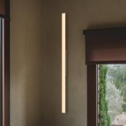 Vibia LED-vägglampa SPA, längd 121 cm, beige, IP44 2 700 K