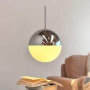 Dyberg Larsen Hänglampa Nova D25, opal/krom, metall