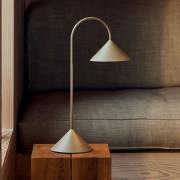 FRANDSEN LED-batteridriven bordslampa Grasp, sandgrå, höjd 47 cm