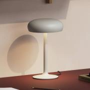 PLEASE WAIT to be SEATED LED-bordslampa Emendo, grå, dimbar