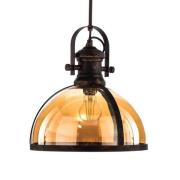 Avonni Hänglampa AV-5063-1BSY Glasskärm, koppar/svart