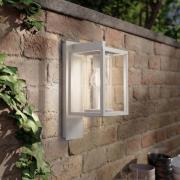 Lucande utomhusvägglampa Ferda, uttag nedtill, grå, IP44