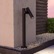 EGLO LED-väglampa Fossignano, höjd 70 cm, svart, metall, 2 lampor