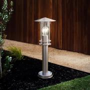 EGLO Sockellampa Lisio, rostfritt stål, höjd 50 cm, stål