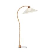 Markslöjd Golvlampa Esset, natur/vit, björk, höjd 150 cm