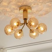 Nuura Aps Nuura taklampa Apiales 6, Ø 50 cm, mässings-/guldfärgad