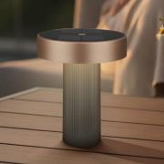 Briloner LED-batteridriven solcellsbordslampa Poga, antracit/brons, IP...