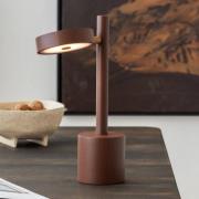 GOOD & MOJO LED-bordslampa Okinawa, brun, 35 cm, trä