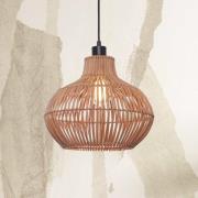 GOOD & MOJO hänglampa Kalahari, Ø 32 cm, natur, rotting, E27