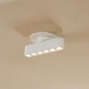 Lindby LED-inbyggnadslampa Eldrin, vit, ljuspunkter, 13,1 cm