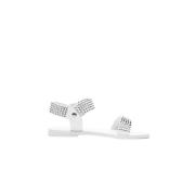 Zadig & Voltaire Stiliga läderstudded sandaler White, Dam