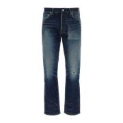 visvim Mörkblå denim straight jeans Blue, Herr