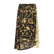 Marine Serre Midi Skirts Multicolor, Dam