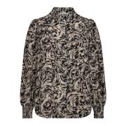 Co'Couture Dragoncc Petra Shirt Bluse Svart Black, Dam