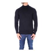 Tagliatore Svarta Sweaters Black, Herr