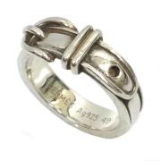 Hermès Vintage Begagnad Hermès-ring i silver Gray, Dam