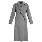 Marina Rinaldi Belted Coats Gray, Dam