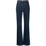 Re/Done Jeans 70-tals slitsar rakben Blue, Dam