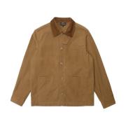 A.p.c. Kamel Vaxad Bomull Blouson Brown, Herr