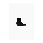 Saint Laurent Heeled Boots Black, Dam