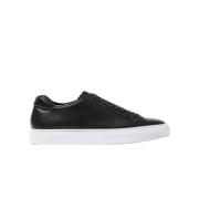 Scarosso Handgjorda svarta lädersneakers Black, Herr