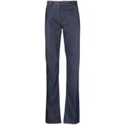 Canali Trousers Blue, Herr