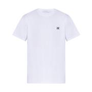 Maison Kitsuné T-shirt med logotyp White, Herr