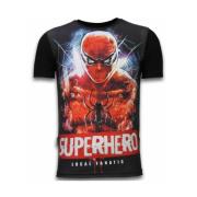 Local Fanatic Superhero Spiderman Rhinestone - Herr t shirt - 11-6276Z...