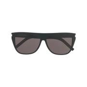 Saint Laurent Snygga fyrkantiga solglasögon Black, Dam