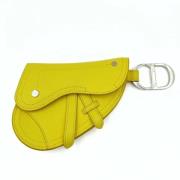 Dior Vintage Pre-owned Läder nyckelhllare Yellow, Dam