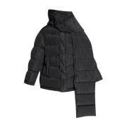 Balenciaga Jacket with detachable scarf Black, Dam