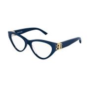 Balenciaga Optiska Acetato Glasögon för Kvinnor Blue, Unisex