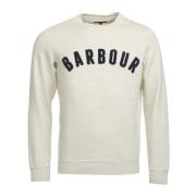 Barbour Vintage Logo Crew Sweatshirt Beige, Herr