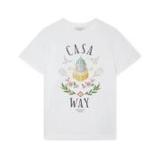 Casablanca Casa Way Bomulls-T-shirt White, Herr