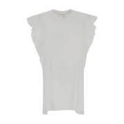 Chloé T-shirt med viftande ärmar White, Dam