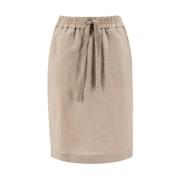 Le Tricot Perugia Short Skirts Beige, Dam